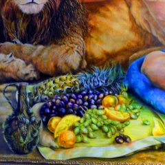 Амон Ра и лев (фрагмент 4)