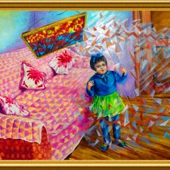 Летающая картина (0.45х0.55м, холст, масло, 2009 г.)